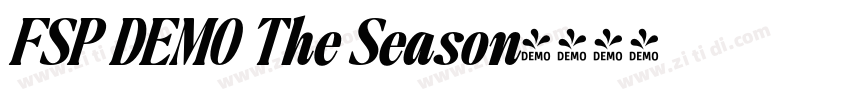 FSP DEMO The Season字体转换